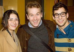 Mike Birbiglia with Alia Shawkat (Arrested Development) and Jack Antonoff (Steel Trai Photo