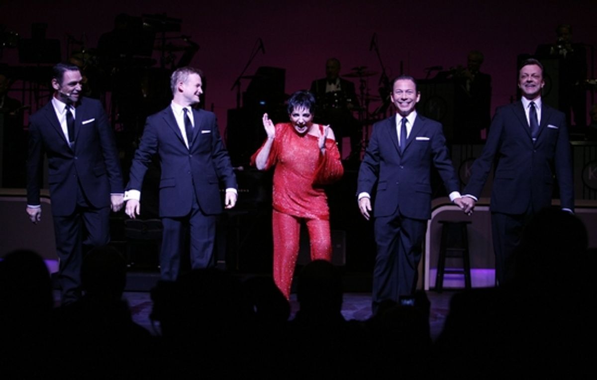 Tiger Martina, Johnny Rodgers, Liza Minnelli, Cortes Alexander and Jim Caruso at 