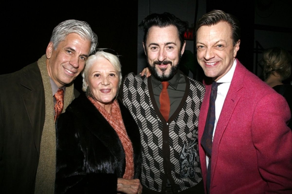 Linda Lavin, Steve Bakunas, Alan Cumming & Jim Caruso at 