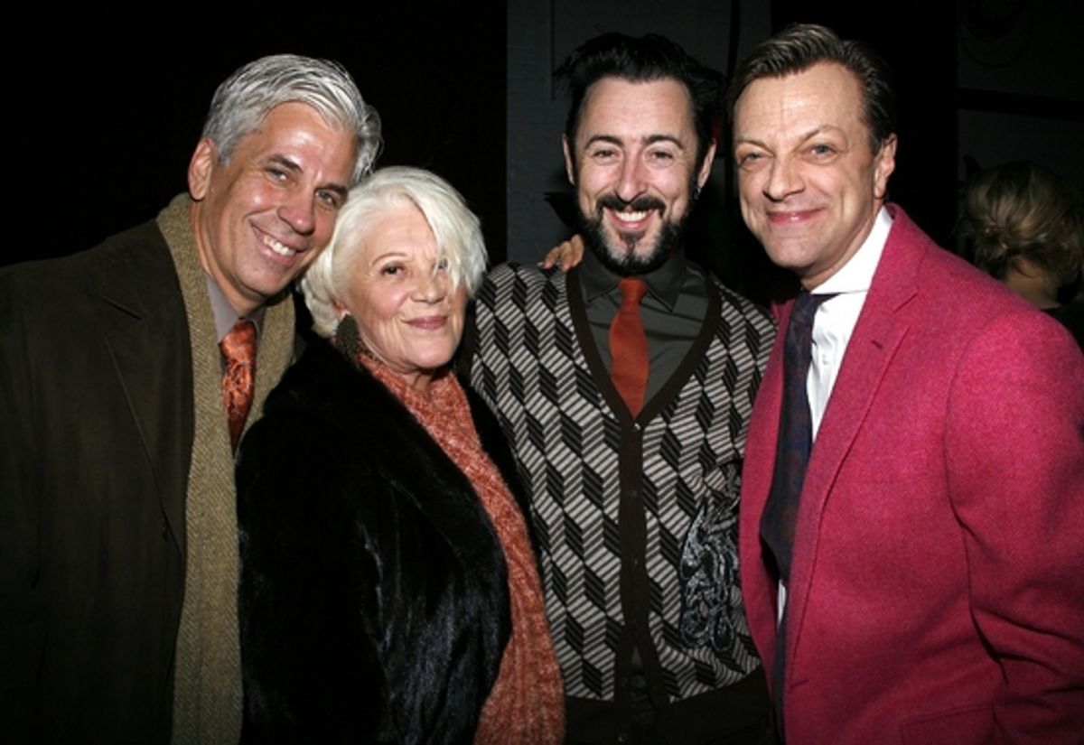 Linda Lavin, Steve Bakunas, Alan Cumming & Jim Caruso at 