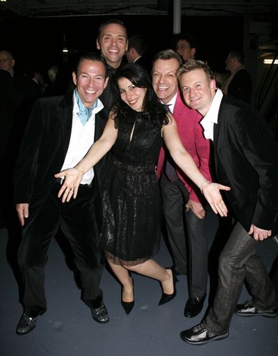 Cortes Alexander, Tiger Martina, Julie Garnye, Jim Caruso and Johnny Rodgers Photo