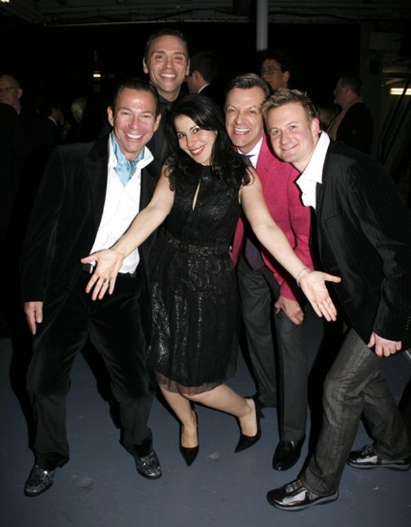 Cortes Alexander, Tiger Martina, Julie Garnye, Jim Caruso and Johnny Rodgers Photo