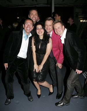 Cortes Alexander, Tiger Martina, Julie Garnye, Jim Caruso and Johnny Rodgers Photo