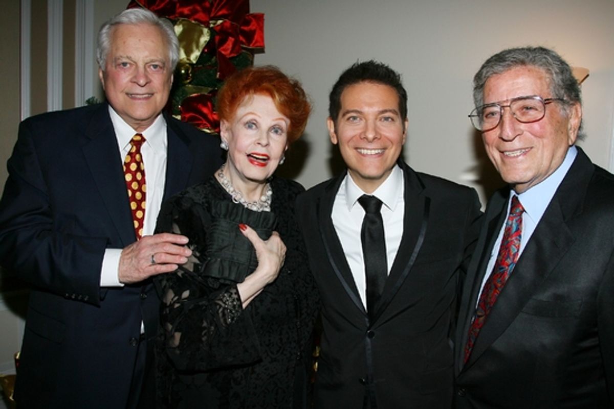 Robert Osborne, Arlene Dahl, Michael Feinstein and Tony Bennett at 
