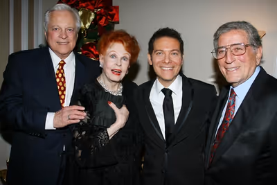 Robert Osborne, Arlene Dahl, Michael Feinstein and Tony Bennett Photo