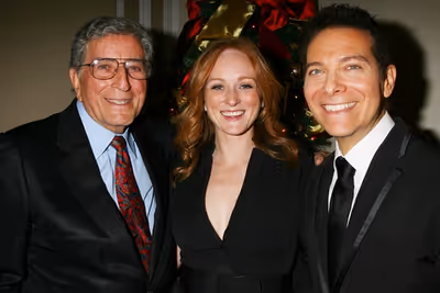 Tony Bennett, Antonia Bennett and Michael Feinstein Photo