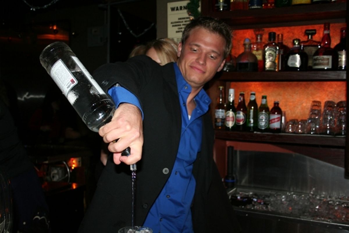 Karl Girolamo at Stockings With Care's 4th Annual 'Celebrity Bartending Night'
