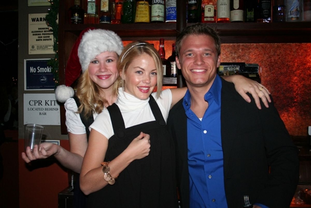 Caitlin Van Zandt, Bree Williamson and Karl Girolamo at 