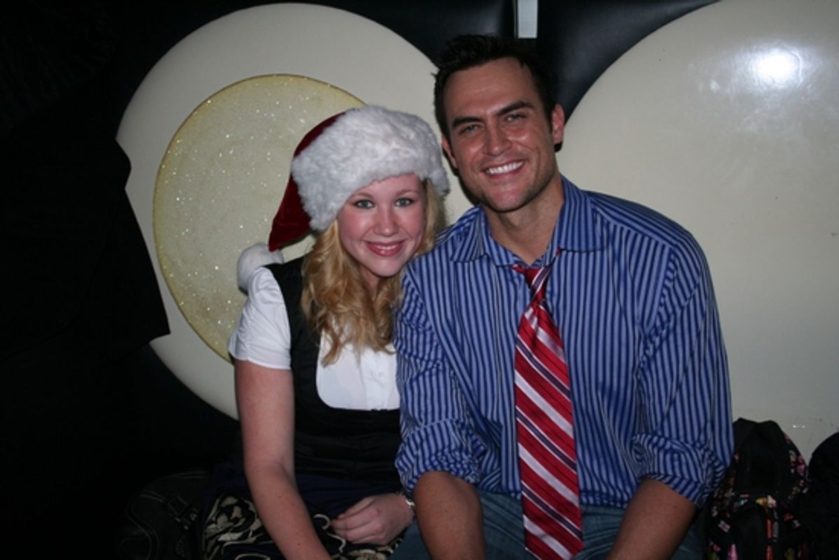 Caitlin Van Zandt (CBS's 'Guiding Light') and Cheyenne Jackson at 