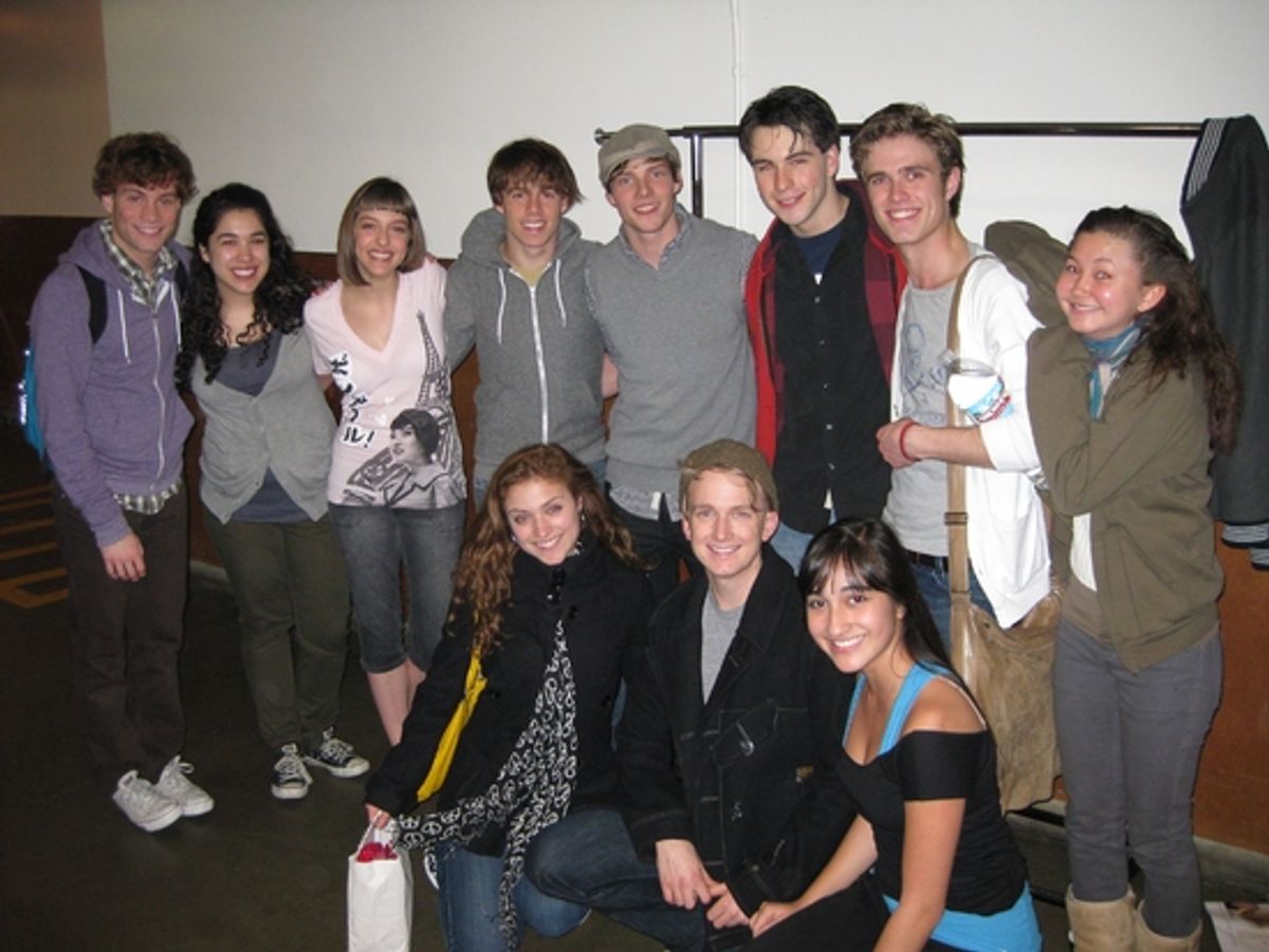 Lucas Wells, Gabrielle Garza, Steffi D., Blake Bashoff, Hunter Parrish, Ben Moss, Kyle Riabko, Kimiko Glenn, Christy Altomare, Chase Davidson and Krystina Alabado at 