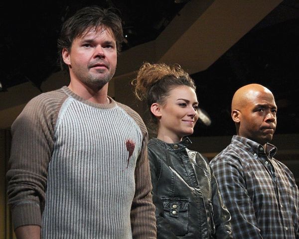 Hunter Foster, Laura E. Campbell, and Curtis McClarin Photo