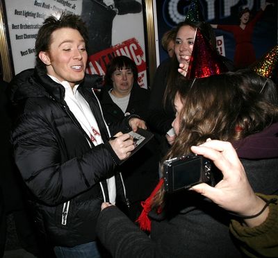 Clay Aiken makes the 'birthday girl' very happy! Photo