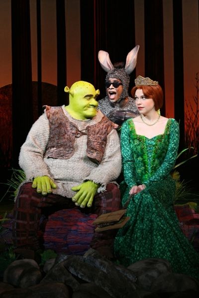 Brian d'Arcy James, Daniel Breaker, and Sutton Foster Photo