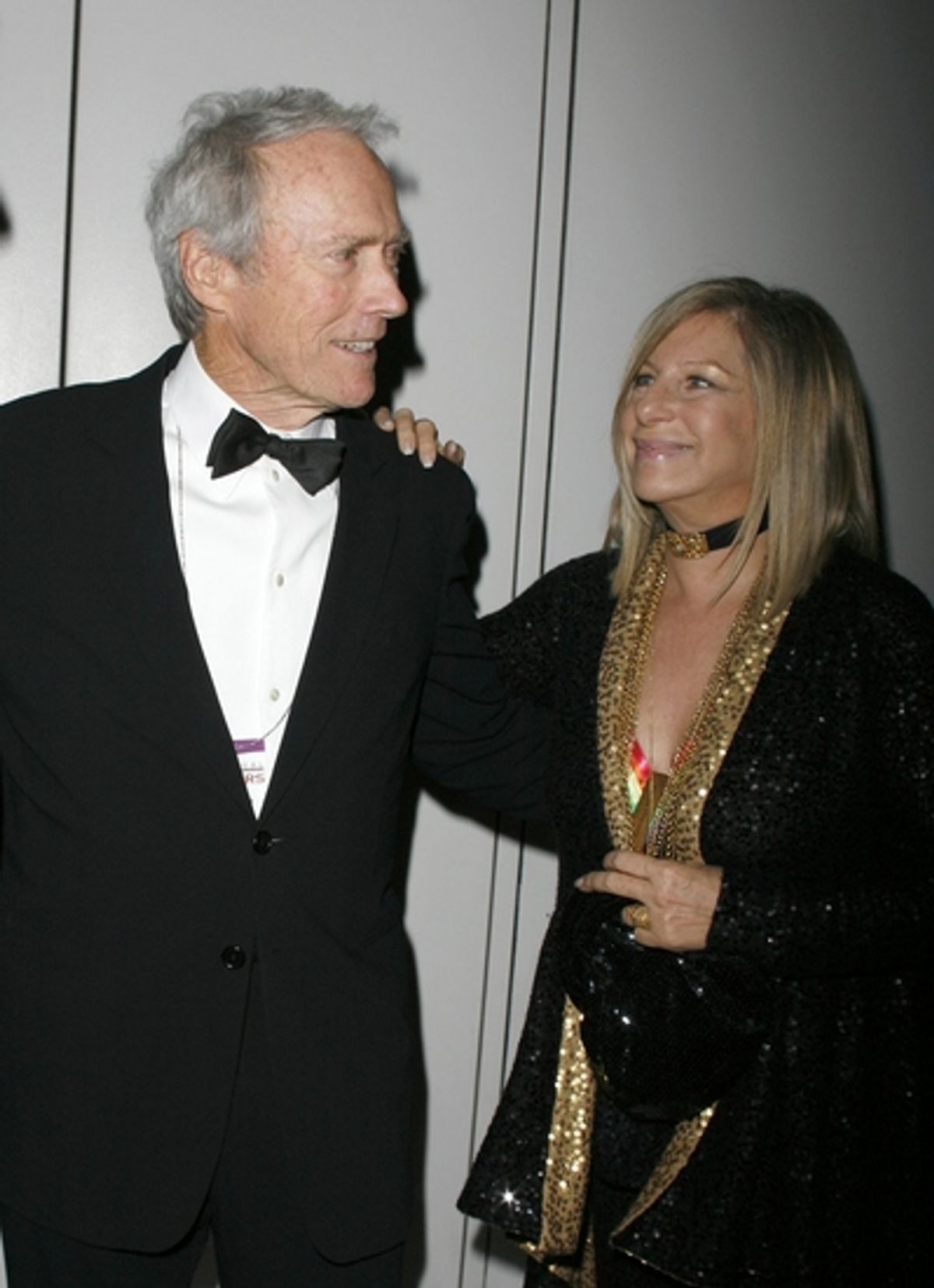 Clint Eastwood and Barbra Streisand at 2008 Kennedy Center Honorees