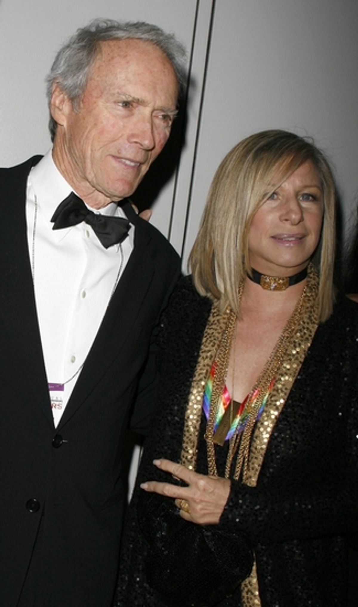 Clint Eastwood and Barbra Streisand at 2008 Kennedy Center Honorees