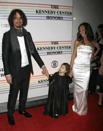 Chris Cornell with wife Vicky Karayiannis and daughter Toni Photo