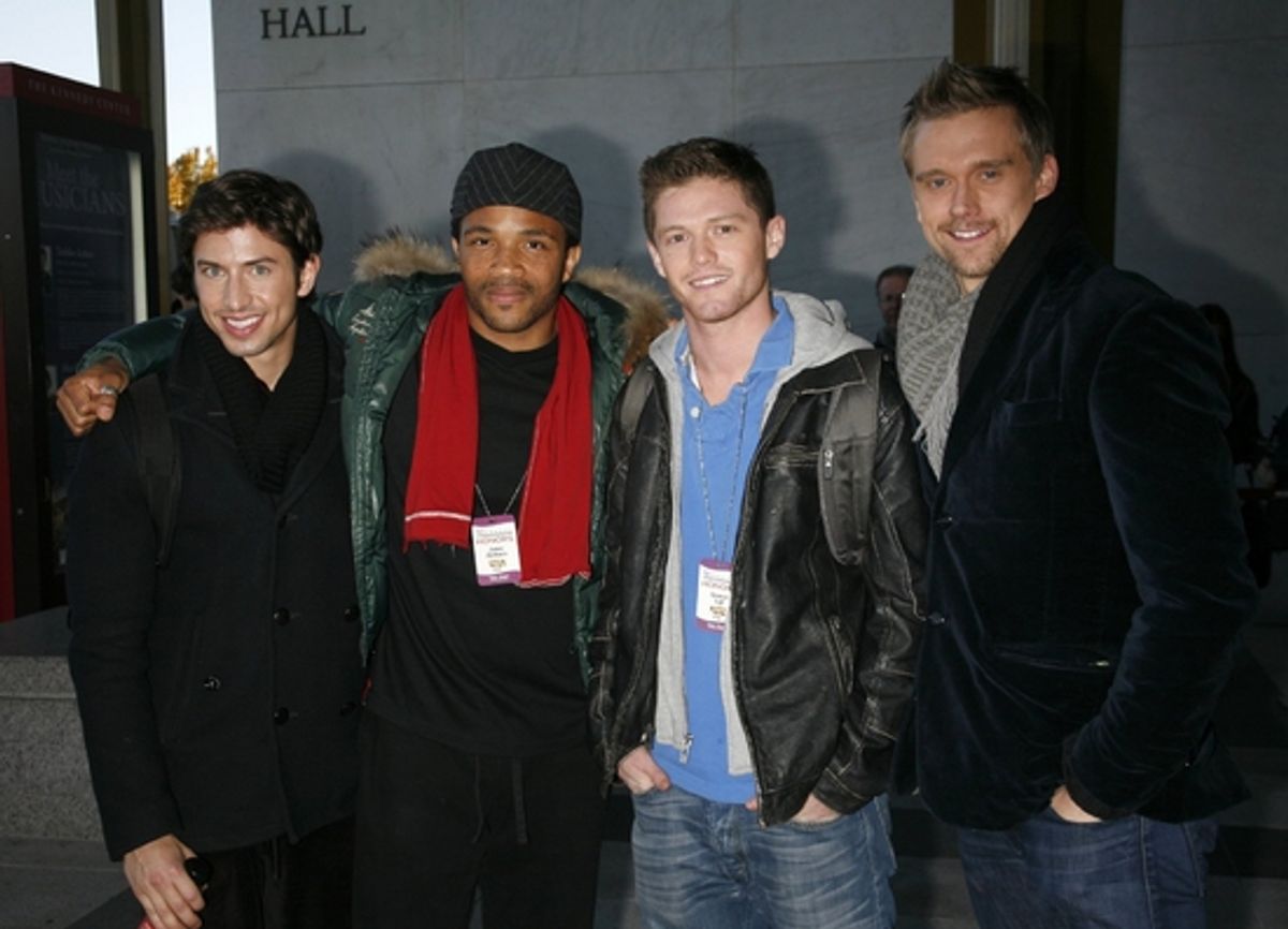 Nick Adams, James Harkness, Spencer Liff and Adam Perry at 