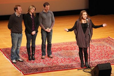 Susan Blackwell with Hunter Bell, Heidi Blickenstaff, and Jeff Bowen Photo