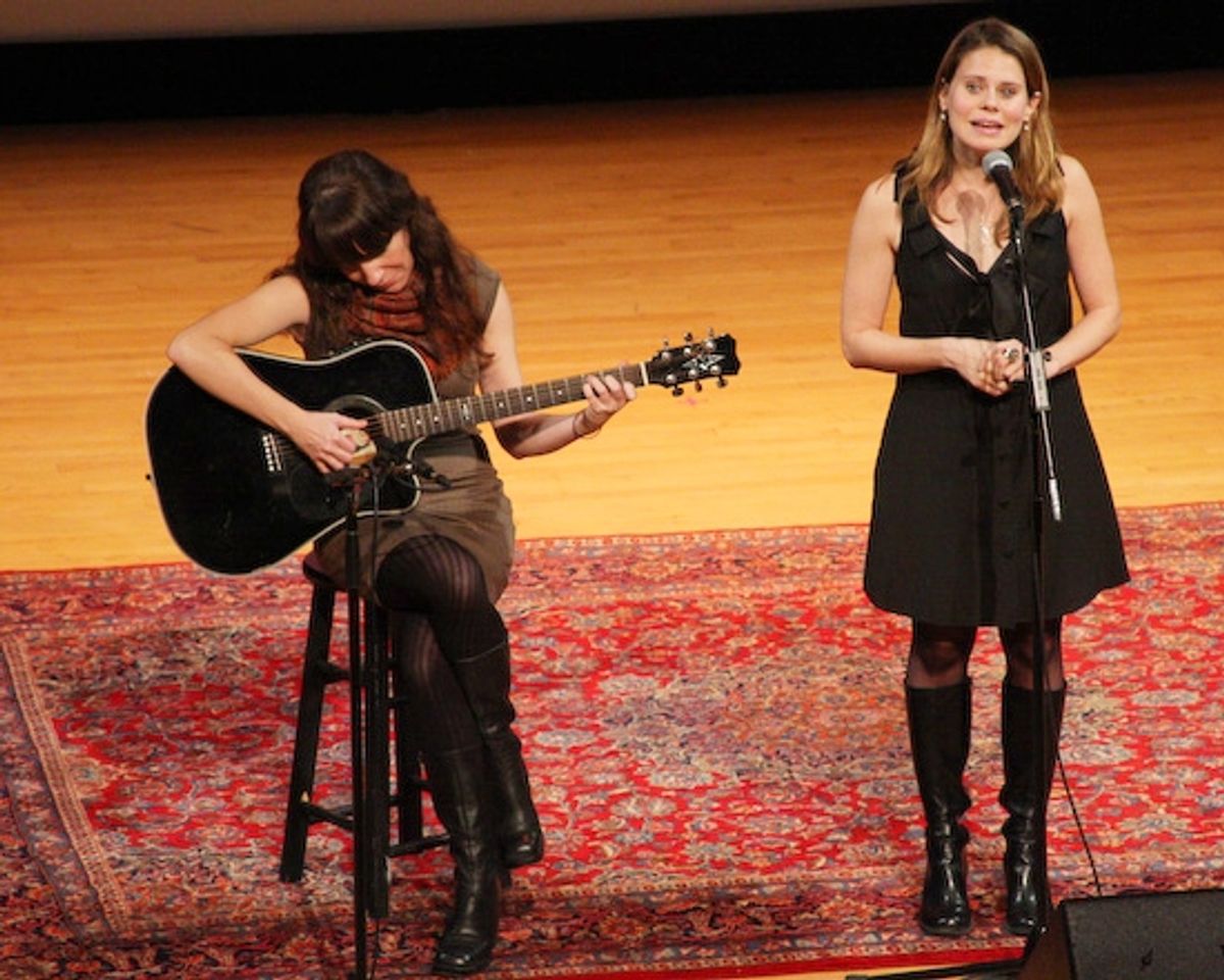 Celia Keenan-Bolger with Matty Wyatt on guitar at Transport Group Honors Gala