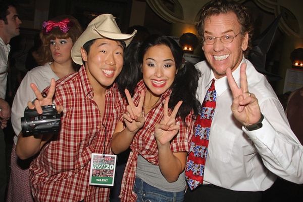 MAMMA MIA's Raymond Lee, Courtney Reed, and Pierce Bunting Photo