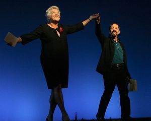 Co-Hosts Tyne Daly and Jonathan Hadary Photo