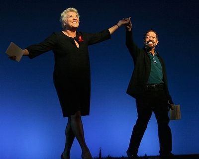 Co-Hosts Tyne Daly and Jonathan Hadary Photo