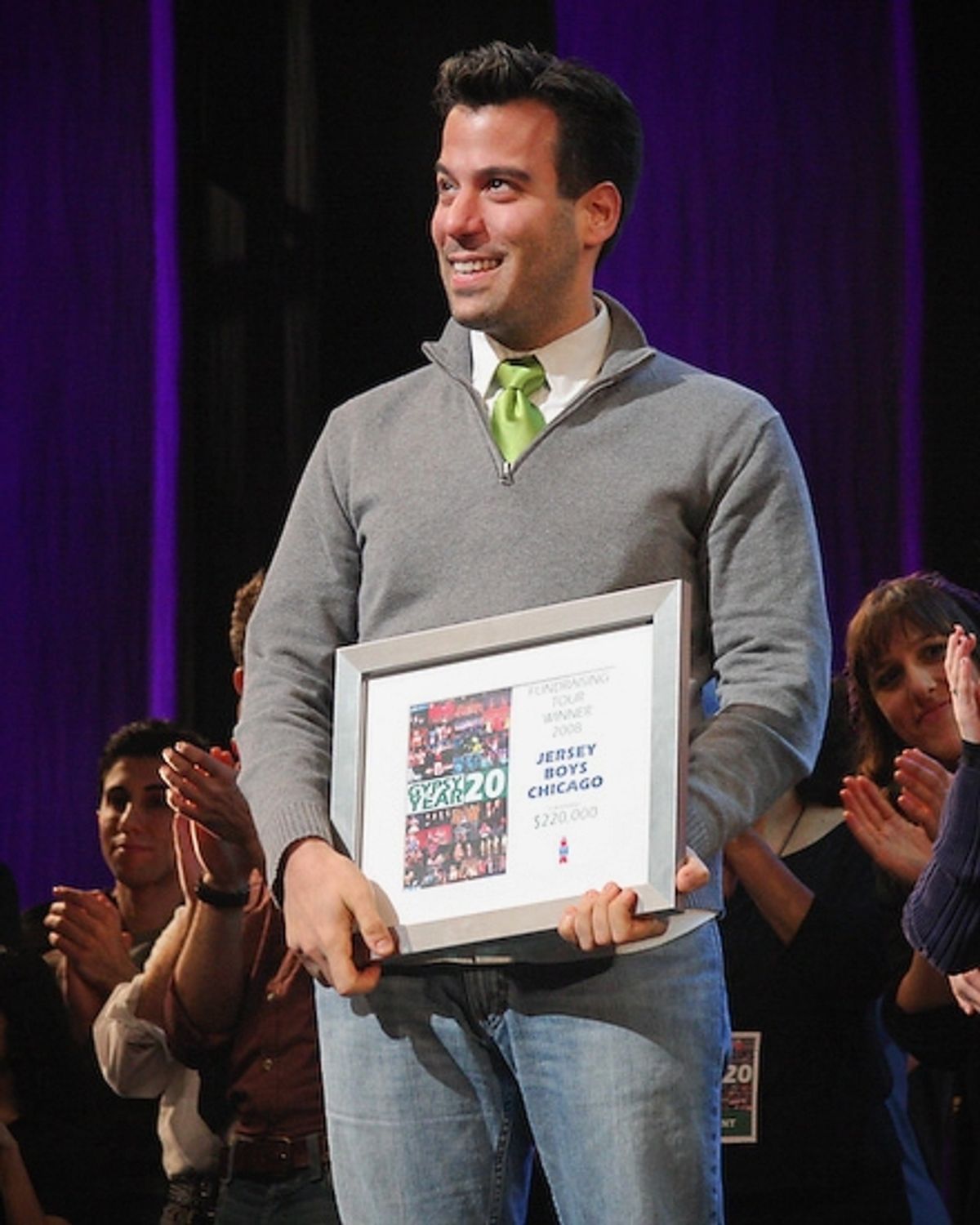 Craig Laurie excepts Best Top Fundraising National Touring Show AND awarded the overall Top Fundraising Award of the Year! at 