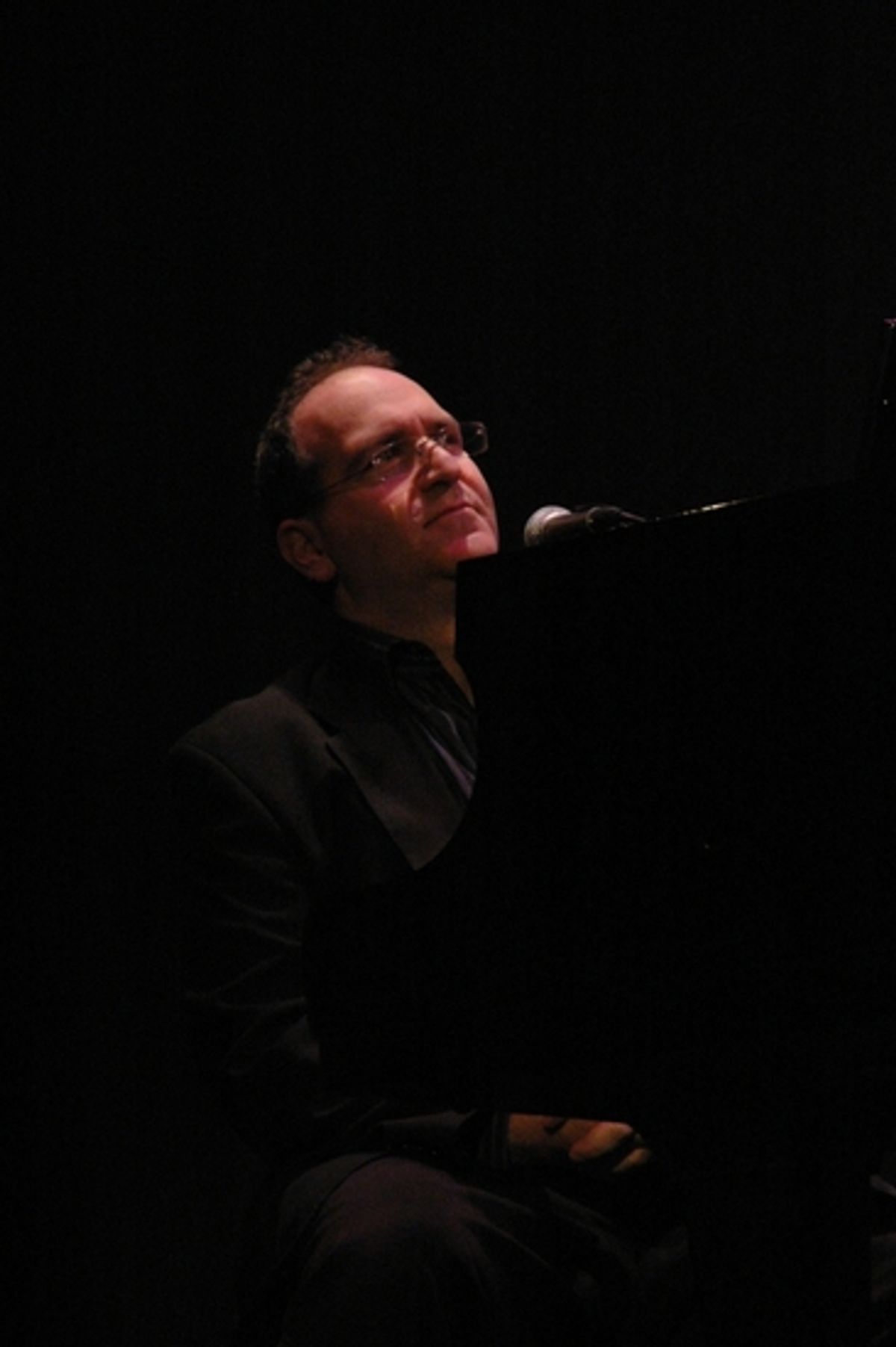 Neil Berg Musical director and our other host for the evening at Irvington's All Star Broadway Holiday Concert