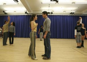 Josefina Scaglione as Maria and Matt Cavenaugh as Tony Photo