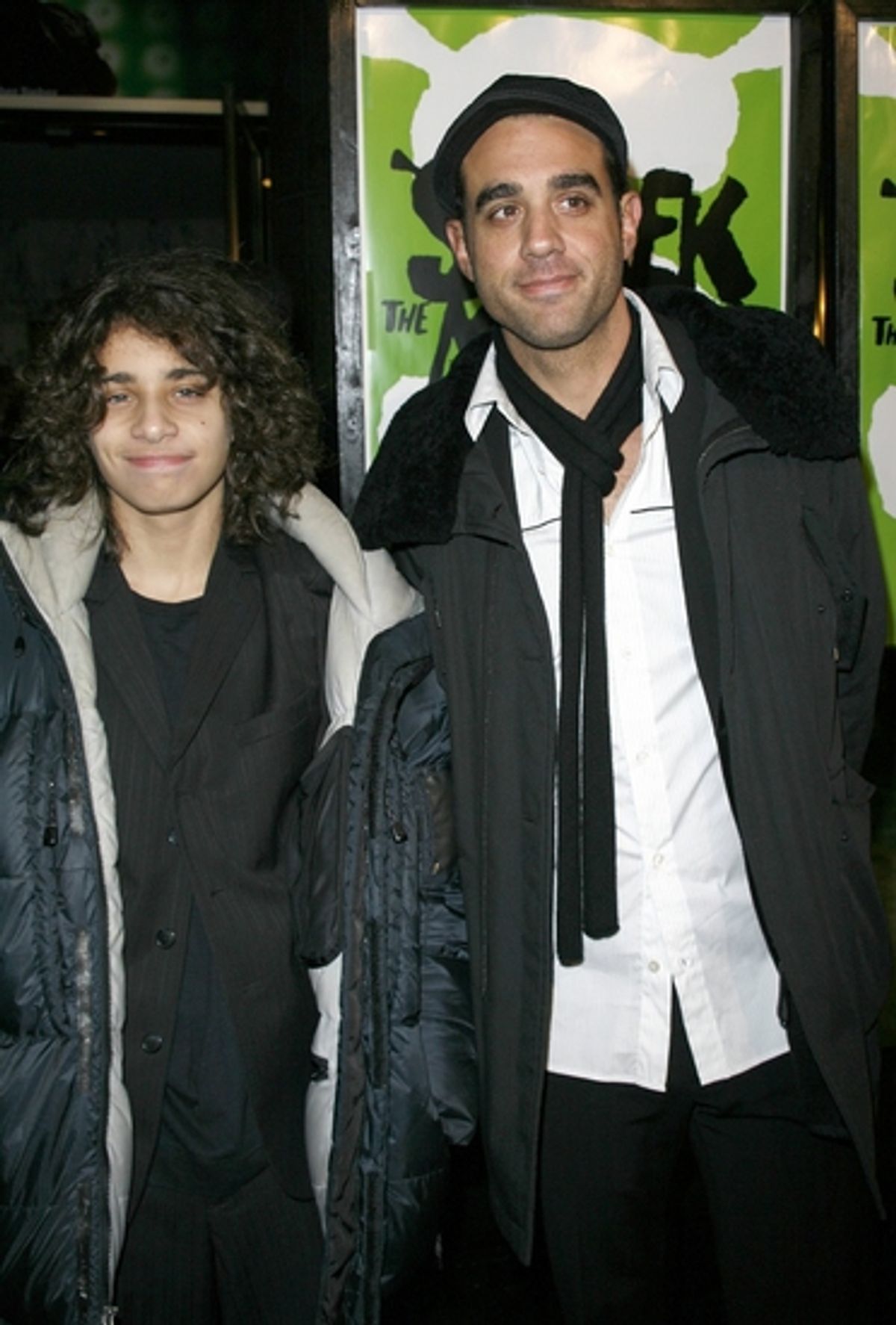 Bobby Cannavale with his son at 