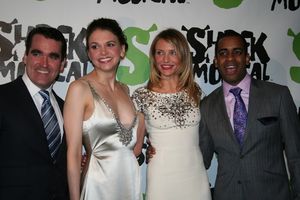 Brian d'Arcy James, Sutton Foster, Cameron Diaz and Daniel Breaker Photo
