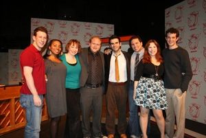 Nick Blaemire, Badia Farha, Lorinda Lisitza, Jason "Sweet Tooth" Williams, Joe Iconis, John Simpkins, Lauren Marcus and A.J. Shively @ BroadwayWorld Nick Blaemire, Badia Farha, Lorinda Lisitza, Jason "Sweet Tooth" Williams, Joe Iconis Photo