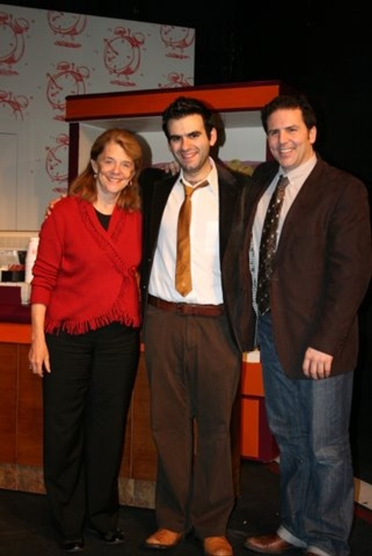 Frances Hill, Joe Iconis and John Simpkins at 