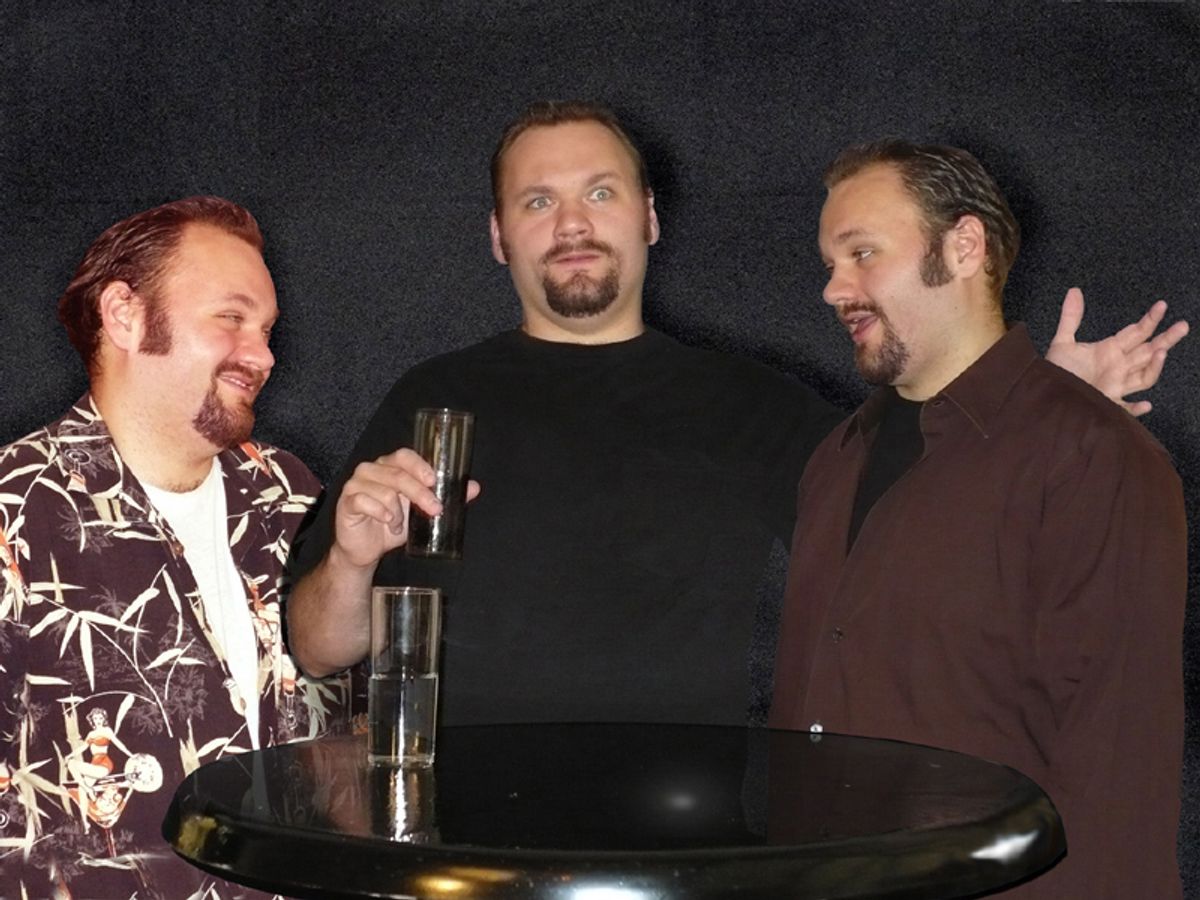 Photo: A Composite of Danny O'Connor as Alex, Sam, and Leonard
 at 