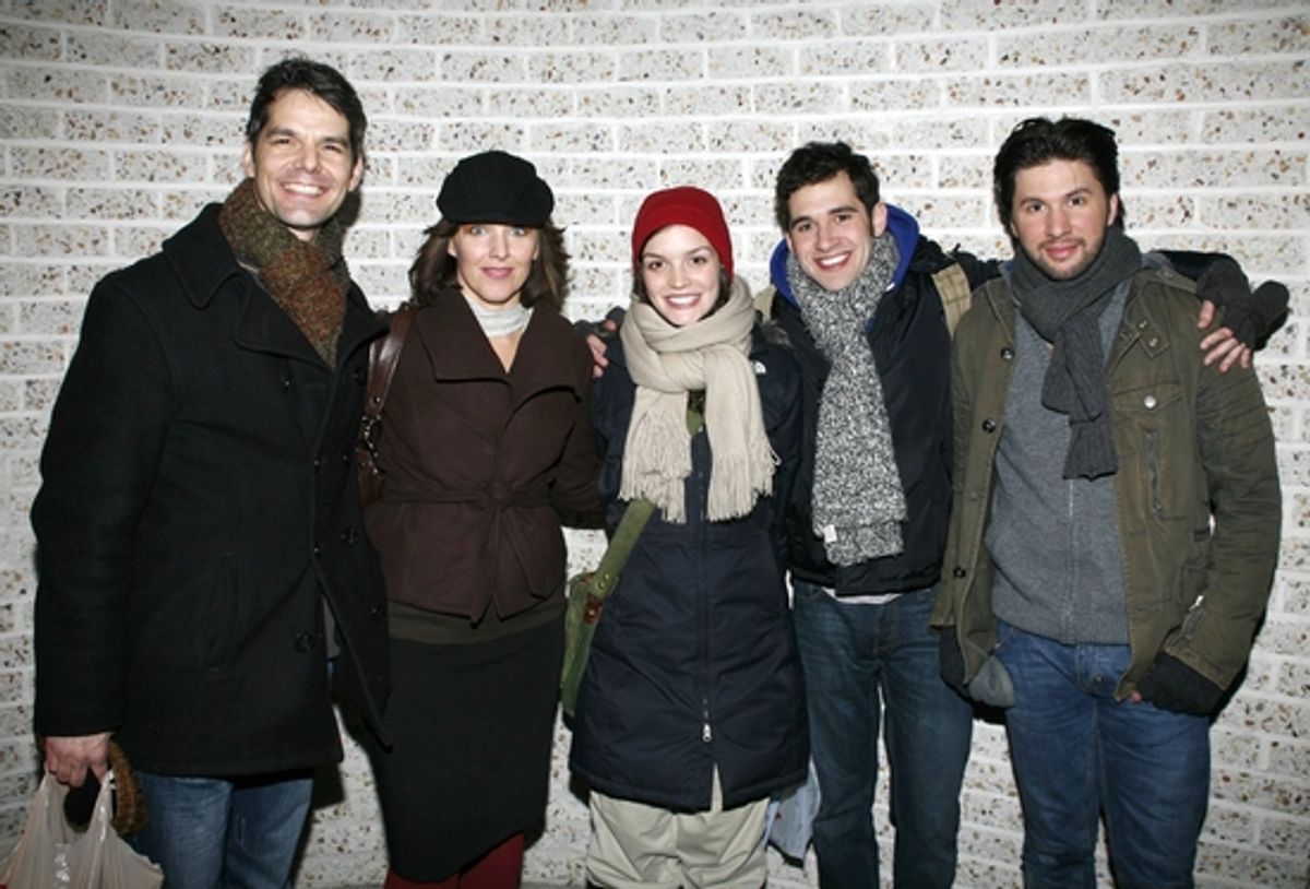 J. Robert Spencer, Alice Ripley, Jennifer Damiano, Adam Chancler-Berat and Louis Hobson at 