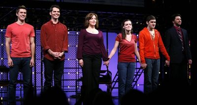 Aaron Tveit, J. Robert Spencer, Alice Ripley, Jennifer Damiano, Adam Chanler-Berat an Photo