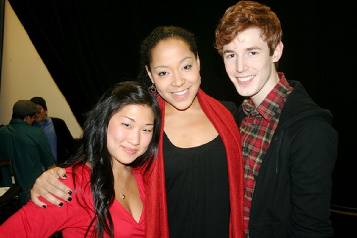 Jenna Ushkowitz, Lili Cooper and Blake Daniel at 