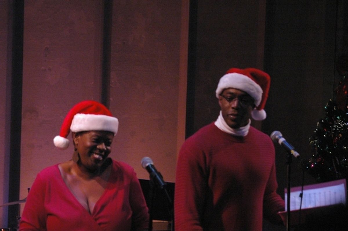 Capathia Jenkins and Michael McElroy at Broadway Boys Sing For TOYS FOR TOTS