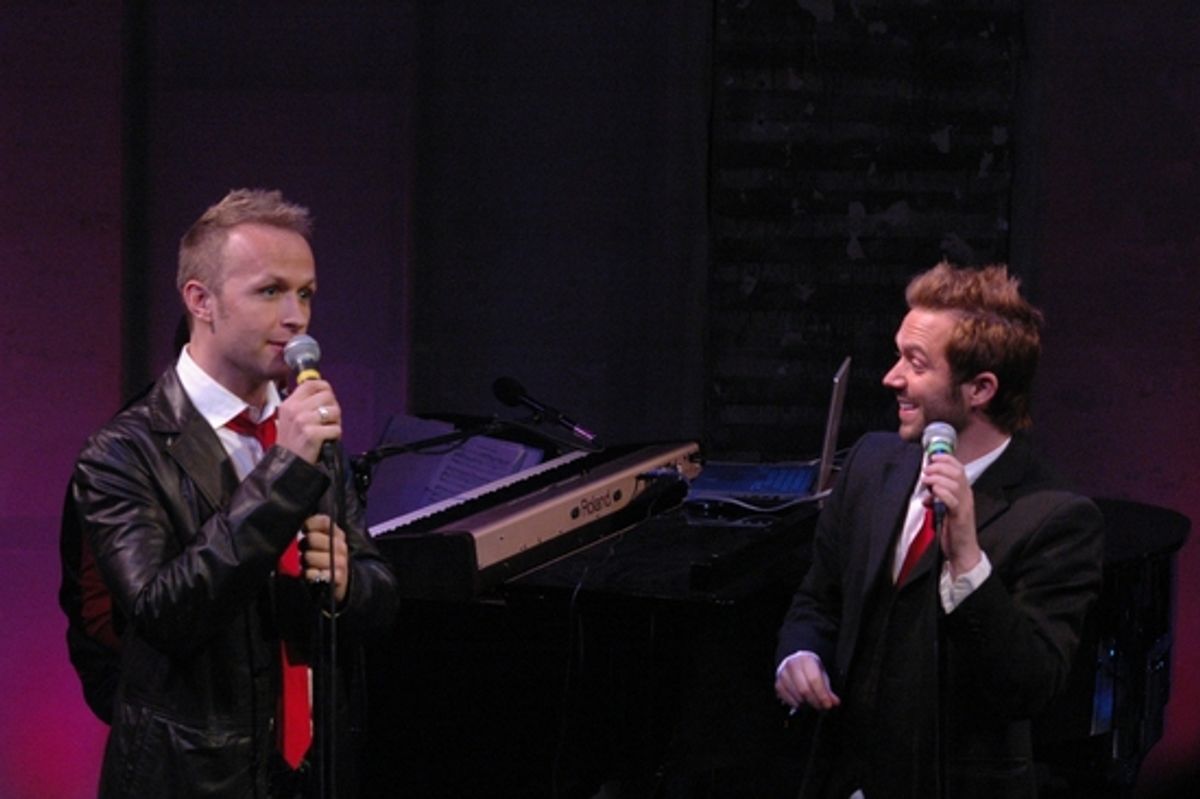 Marty Thomas and Danny Calvert at Broadway Boys Sing For TOYS FOR TOTS