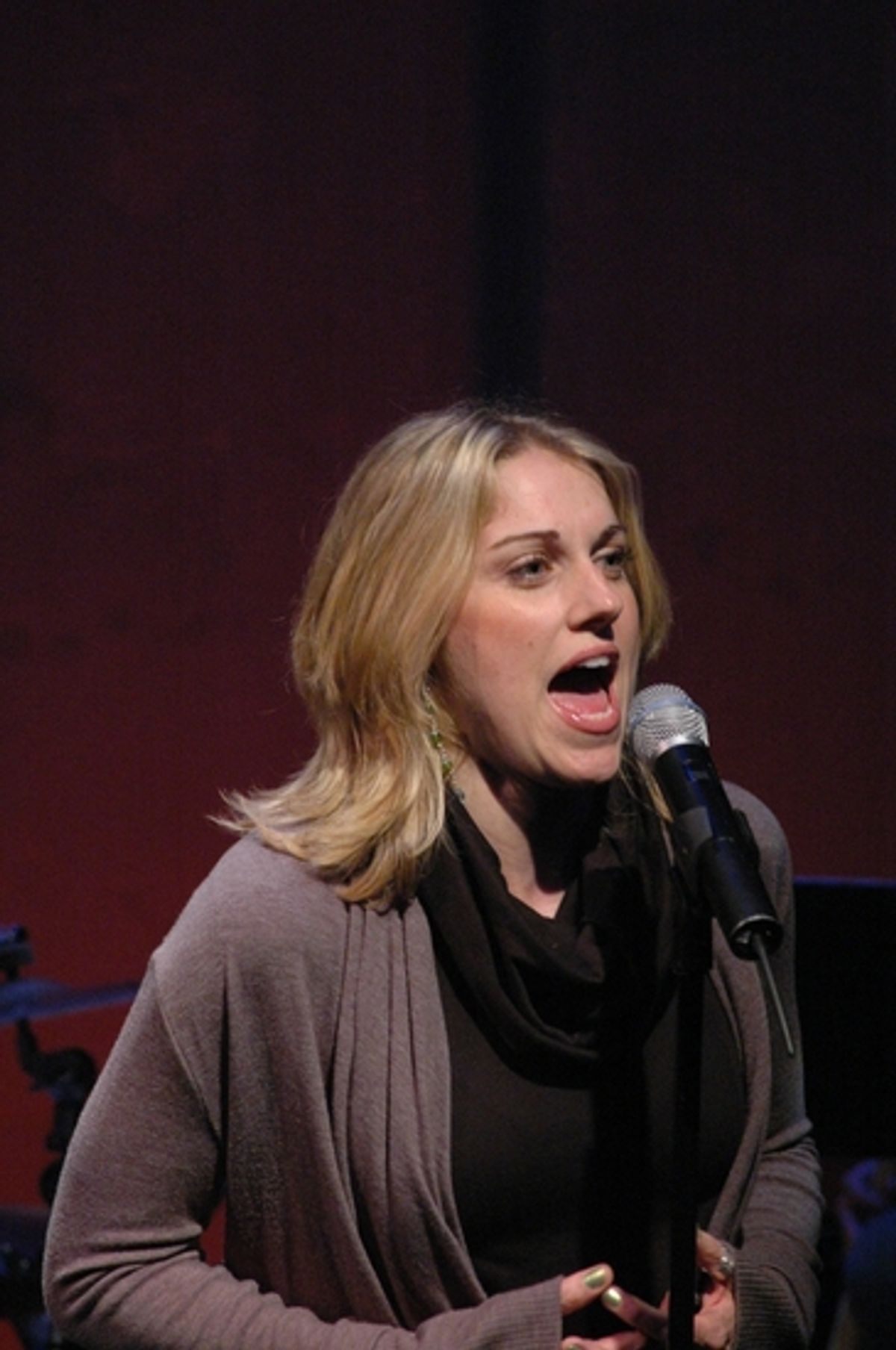 Julie Reiber at Broadway Boys Sing For TOYS FOR TOTS