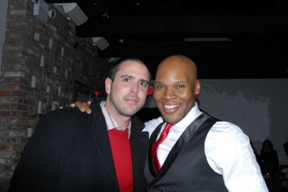 Scott Alan and Michael James Scott at Broadway Boys Sing For TOYS FOR TOTS