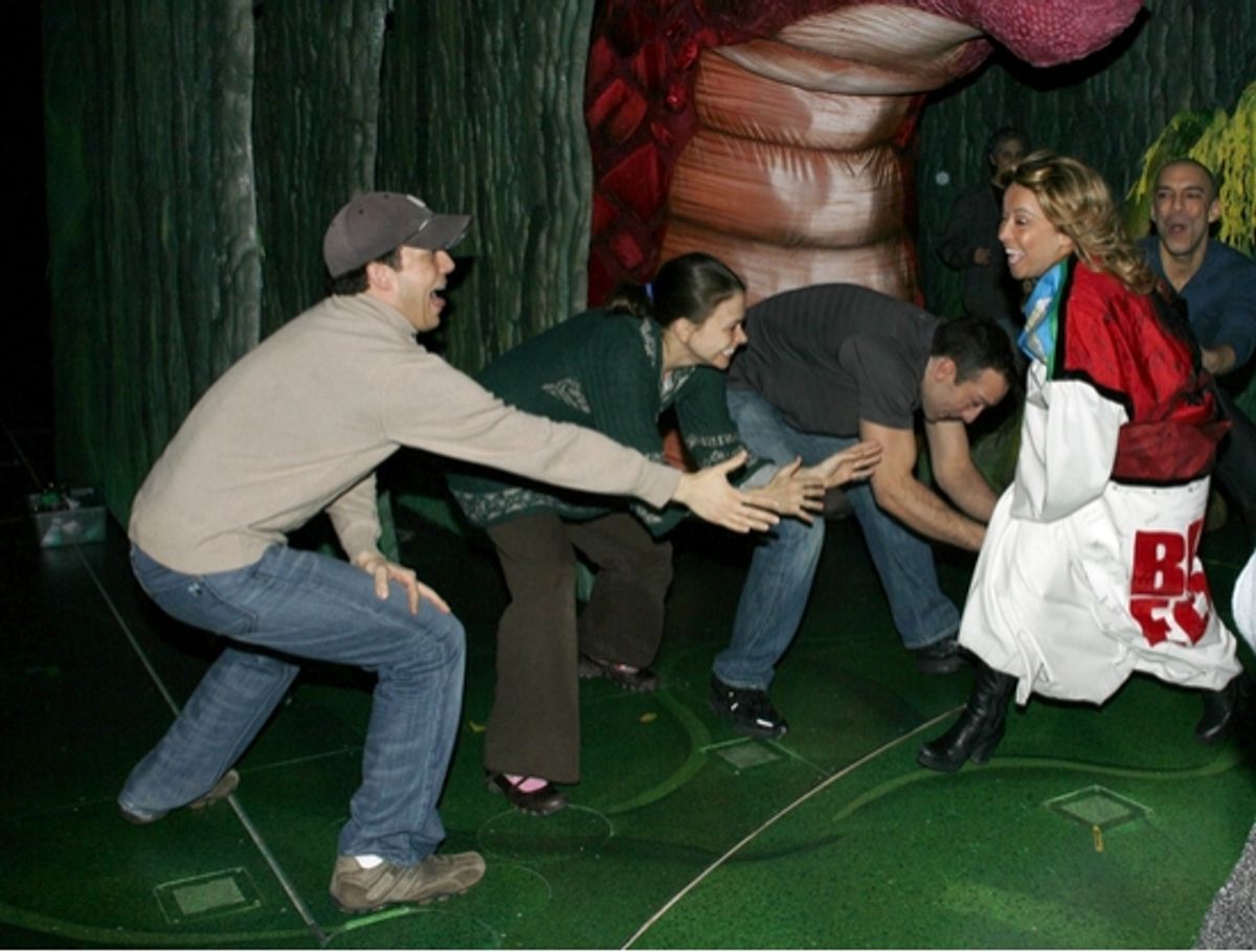 Jennifer Cody and her Shrek cast at 