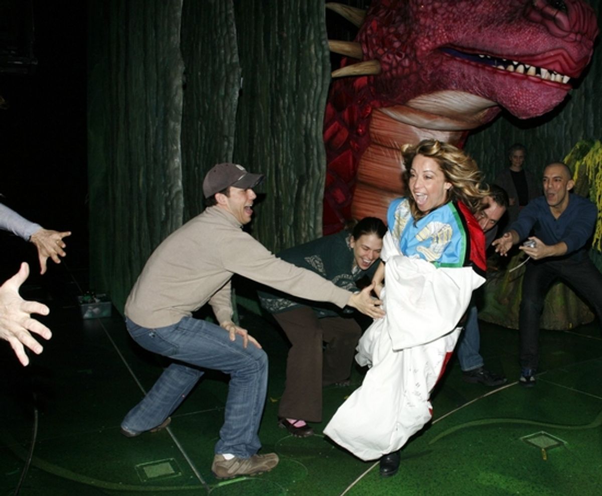 John Tartaglia gets a 'tag' from Jennifer Cody at 