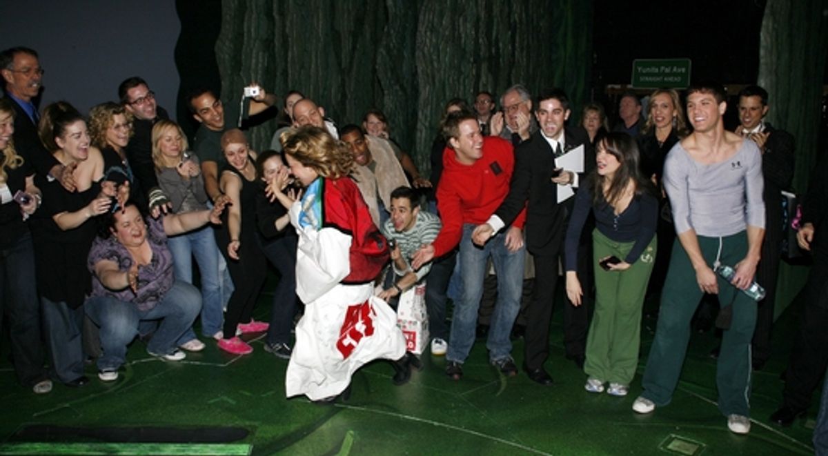 Jennifer Cody and the cast at 