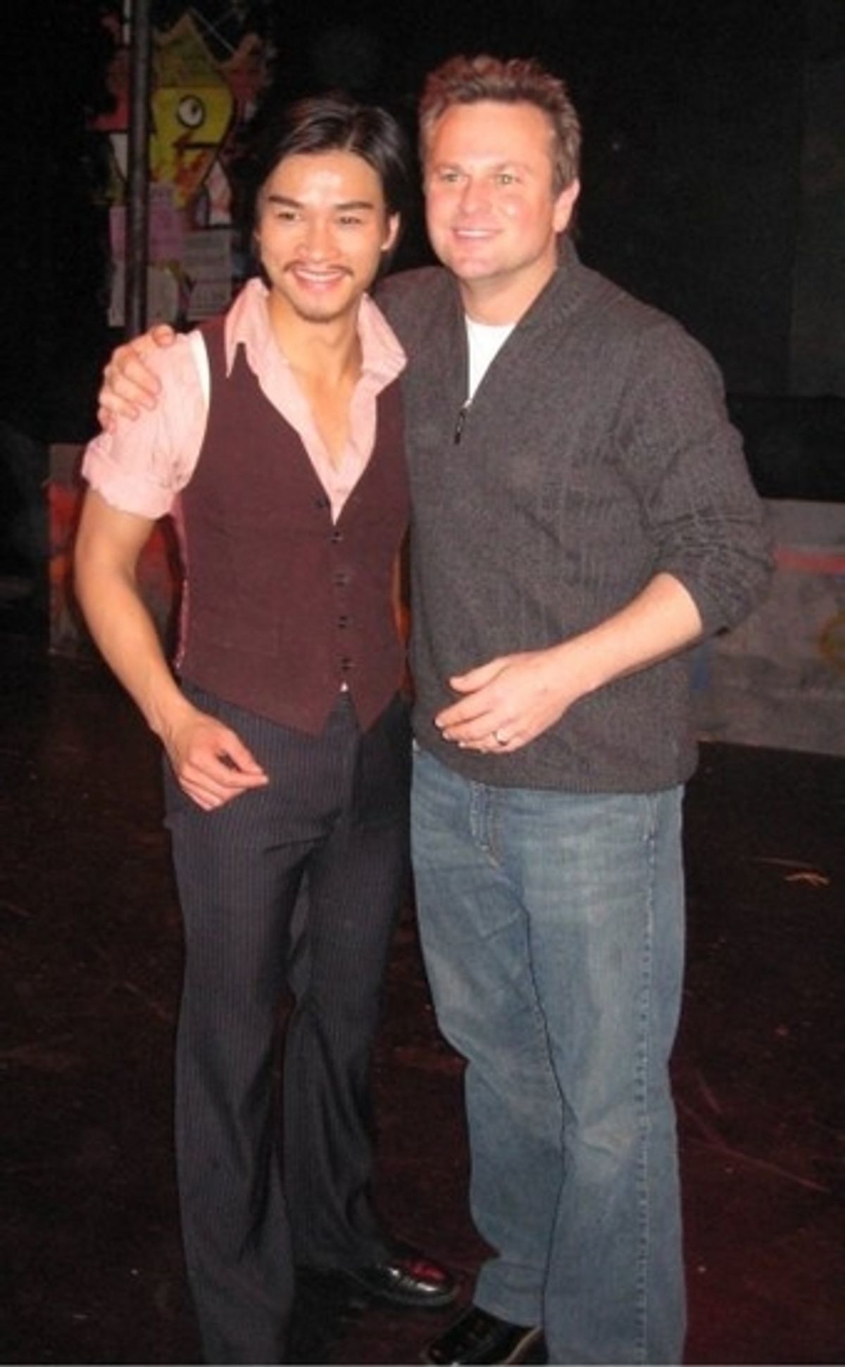 Ethan Le Phong and Sam Harris at 