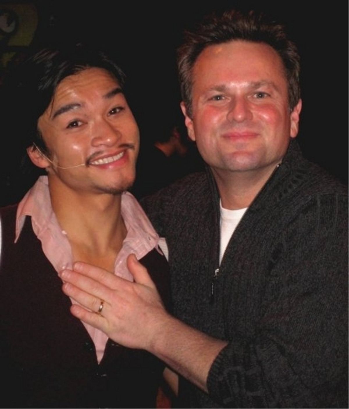 Ethan Le Phong and Sam Harris at 