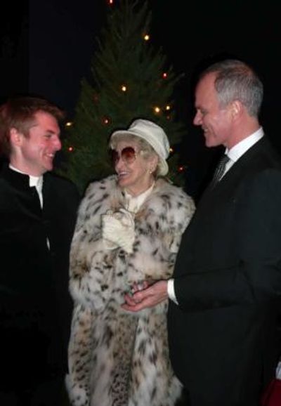 David Shrubsole, Elaine Stritch and Simon Green Photo