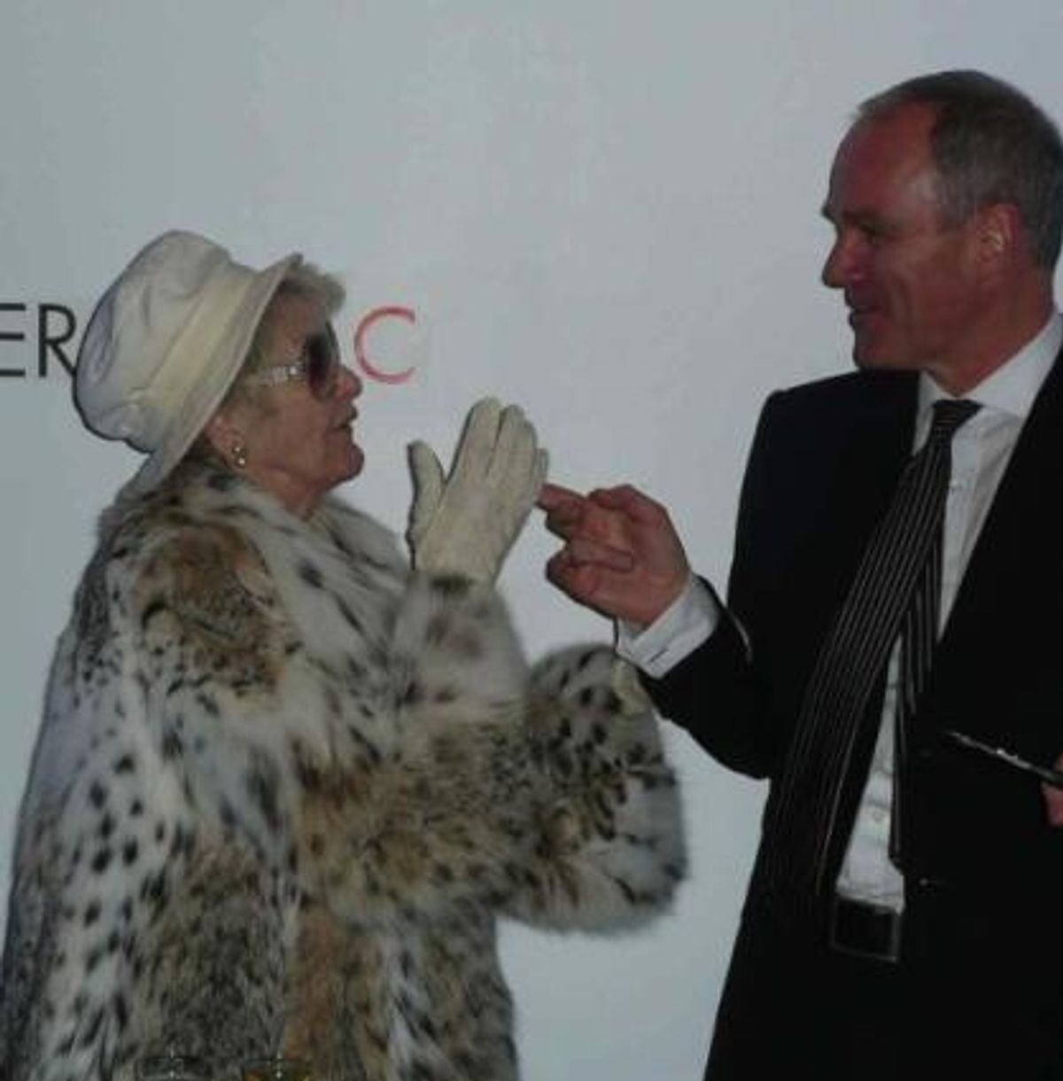 Elaine Stritch and Simon Green at Photo Flash Exclusive: Elaine Stritch Visits COWARD AT CHRISTMAS: A CABARET FOR NOEL