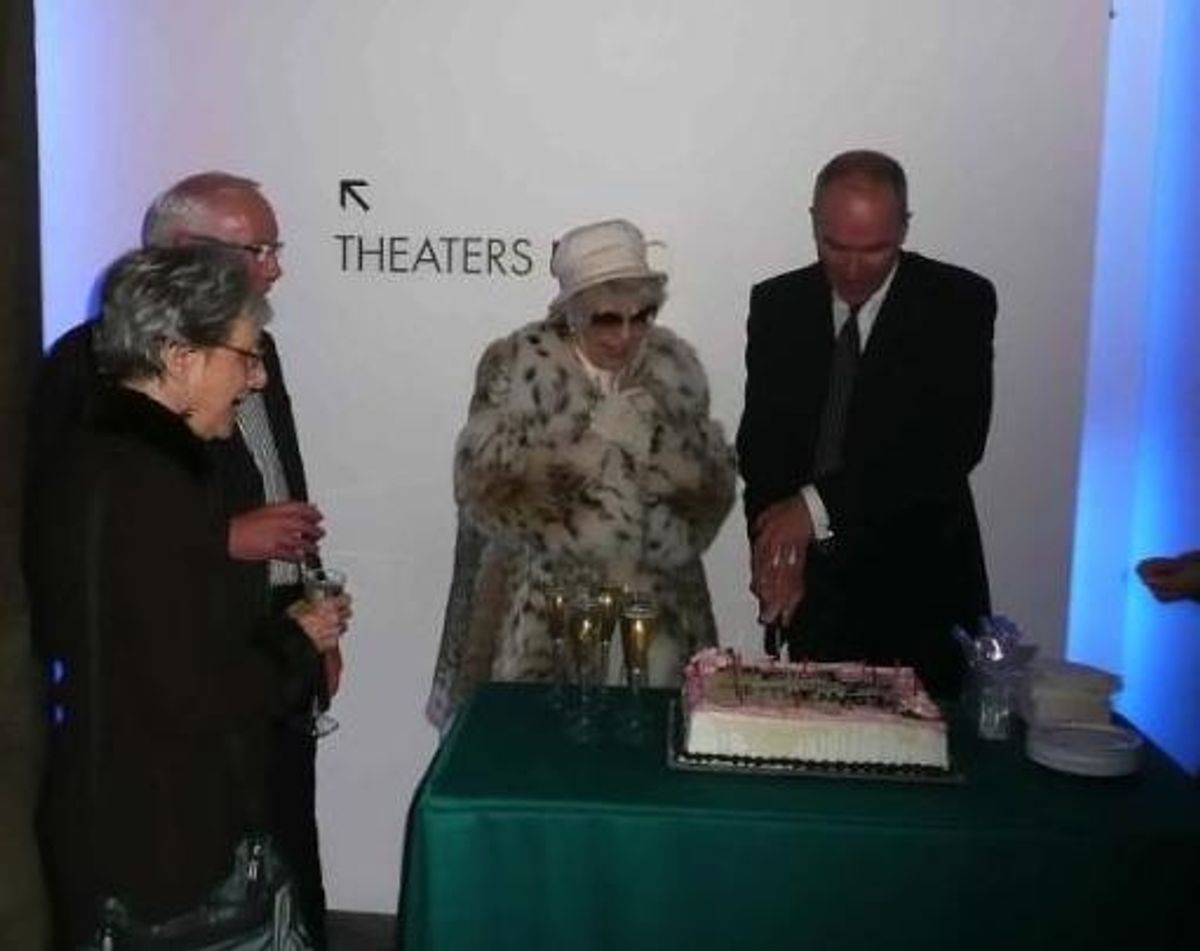 Elysabeth Kleinhans, Peter Tear, Elaine Stritch and Simon Green at 