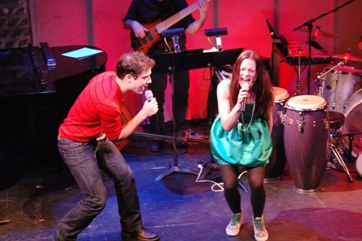 Skylar Astin and Lauren Pritchard at ASTEP Holiday Benefit Concert
